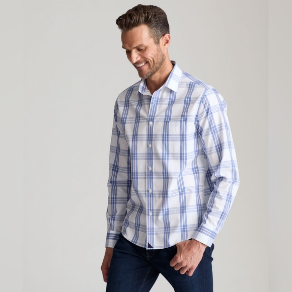 UNTUCKit Maculan Wrinkle Free Slim Fit Long Sleeve Shirt, Size Medium - Picture 1 of 16